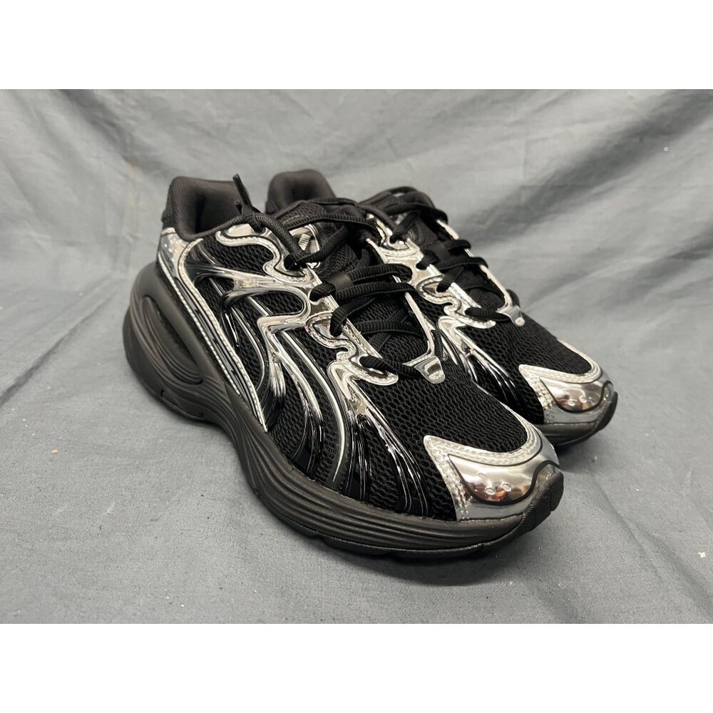Puma Boys Inverse Dimension Jr Sneakers Black And Silver Size 7 NEW NO BOX! - Picture 10 of 11